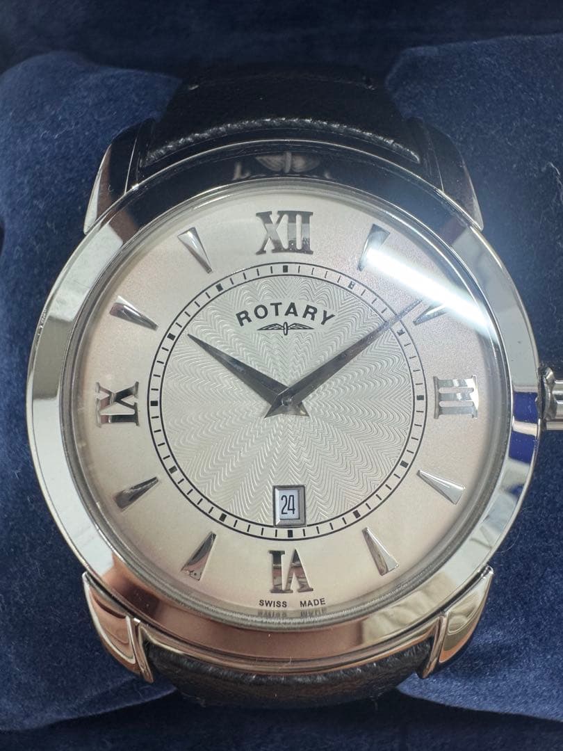 ROTARY（ロータリー）腕時計 メンズ クォーツ レザーベルト 箱付き