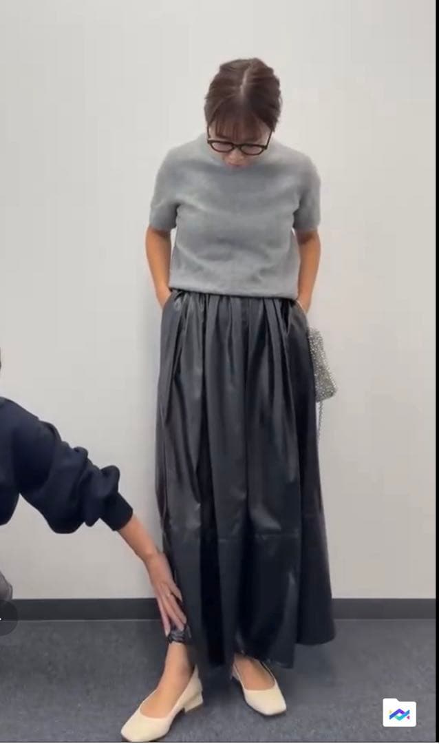 THREE SQUARE フェイクレザースカート 新品未使用✨VERY掲載