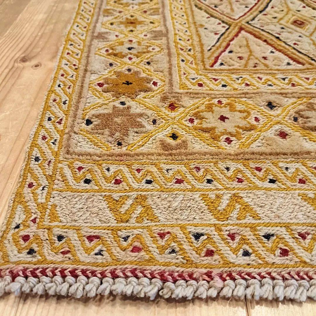 【値下げご依頼】90s マシュワニ　トライバルラグ　アフガン　ヴィンテージラグ