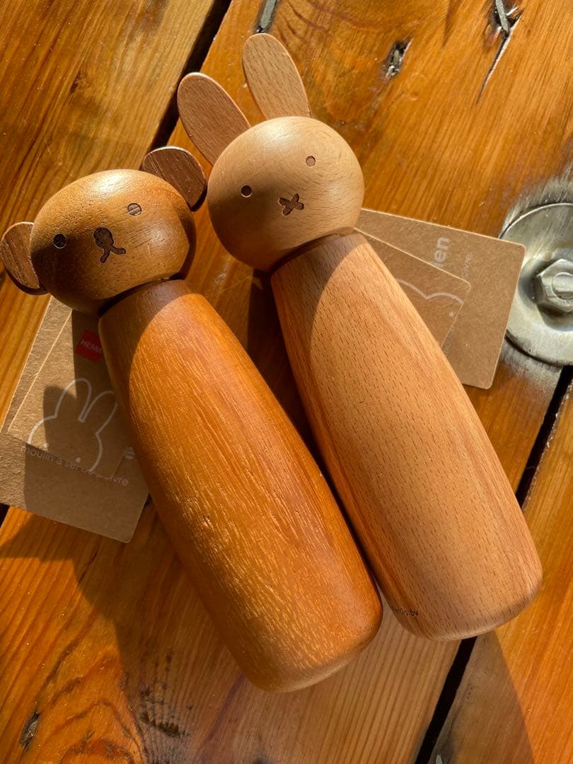 ※Tomato　ミッフィー＆ボリス 木製ペッパーソルトミルセット