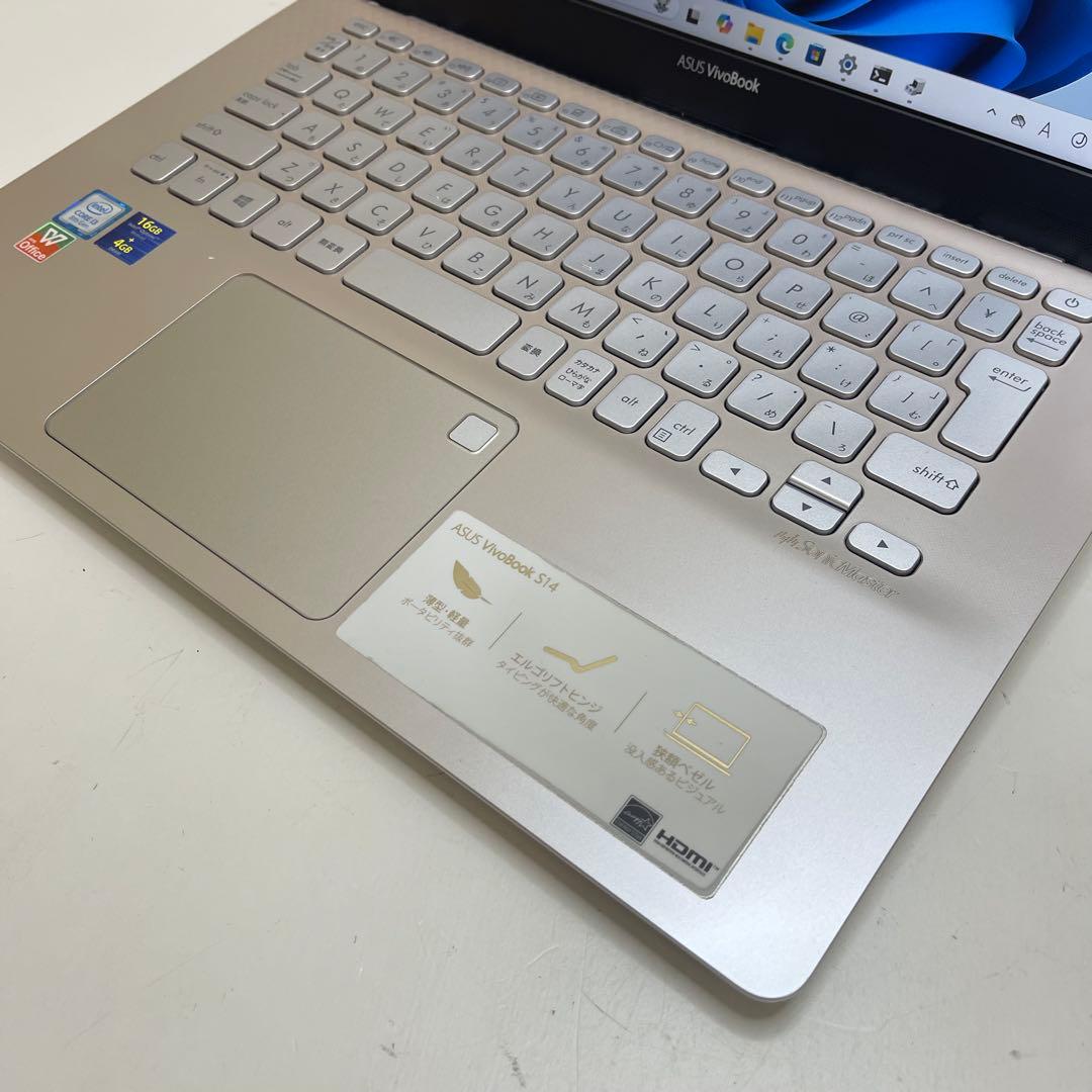 Windowsノート本体 #380 ASUS vivobook S14 i3-8130U 8GB 128G