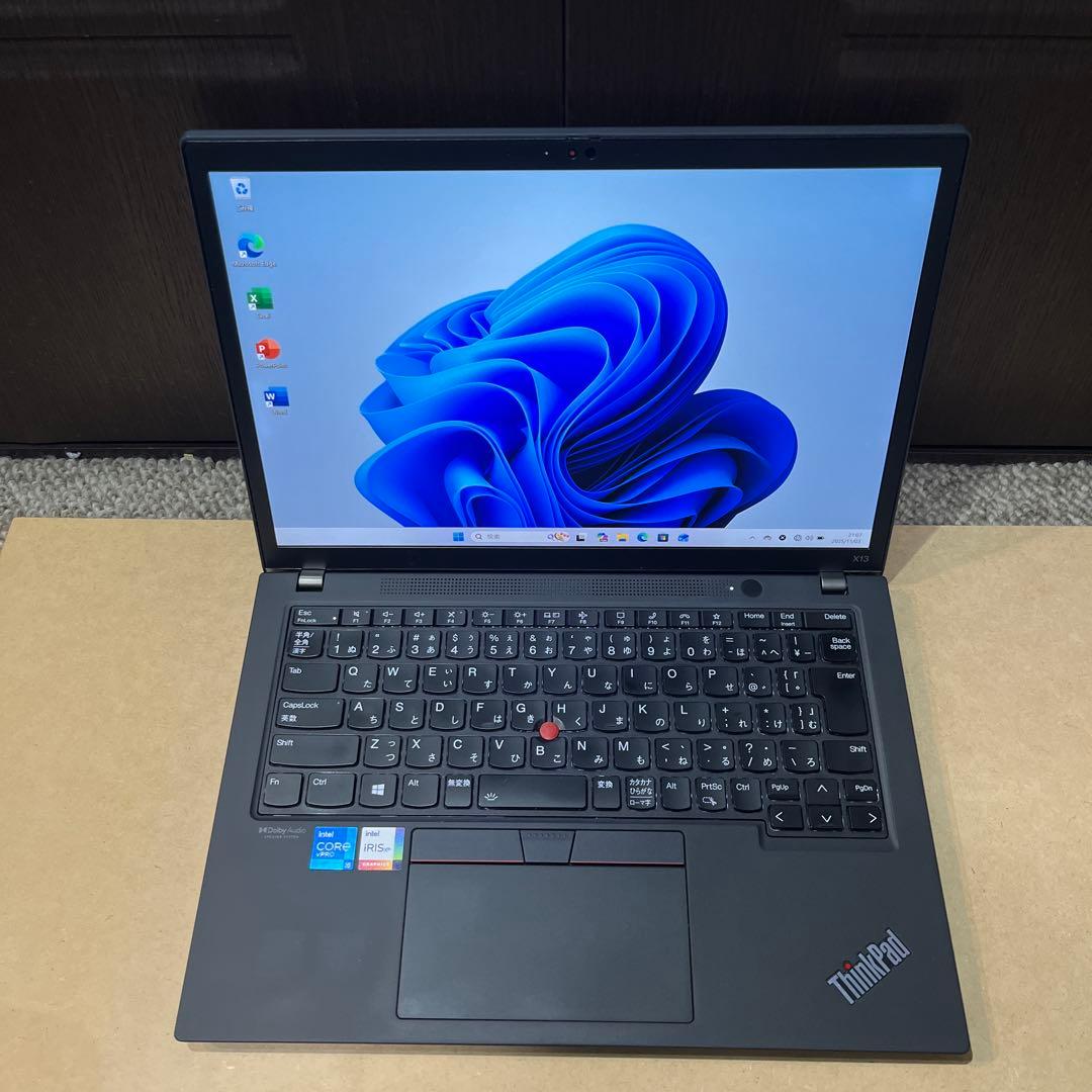 Lenovo保証2年付：ThinkPad X13 gen2：i5/8G/256G