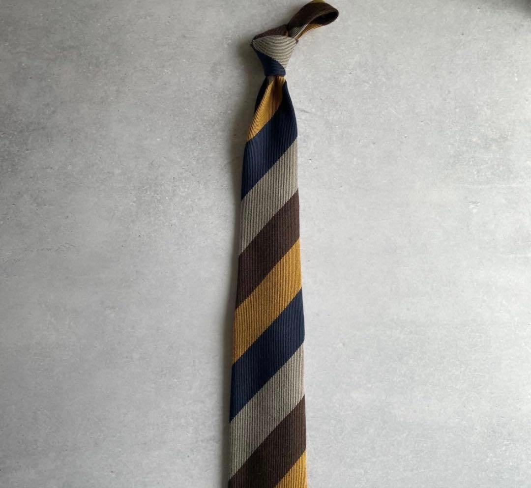 未使用　25年秋冬新作　フランコバッシ　レジメンタルストライプ　イタリア製