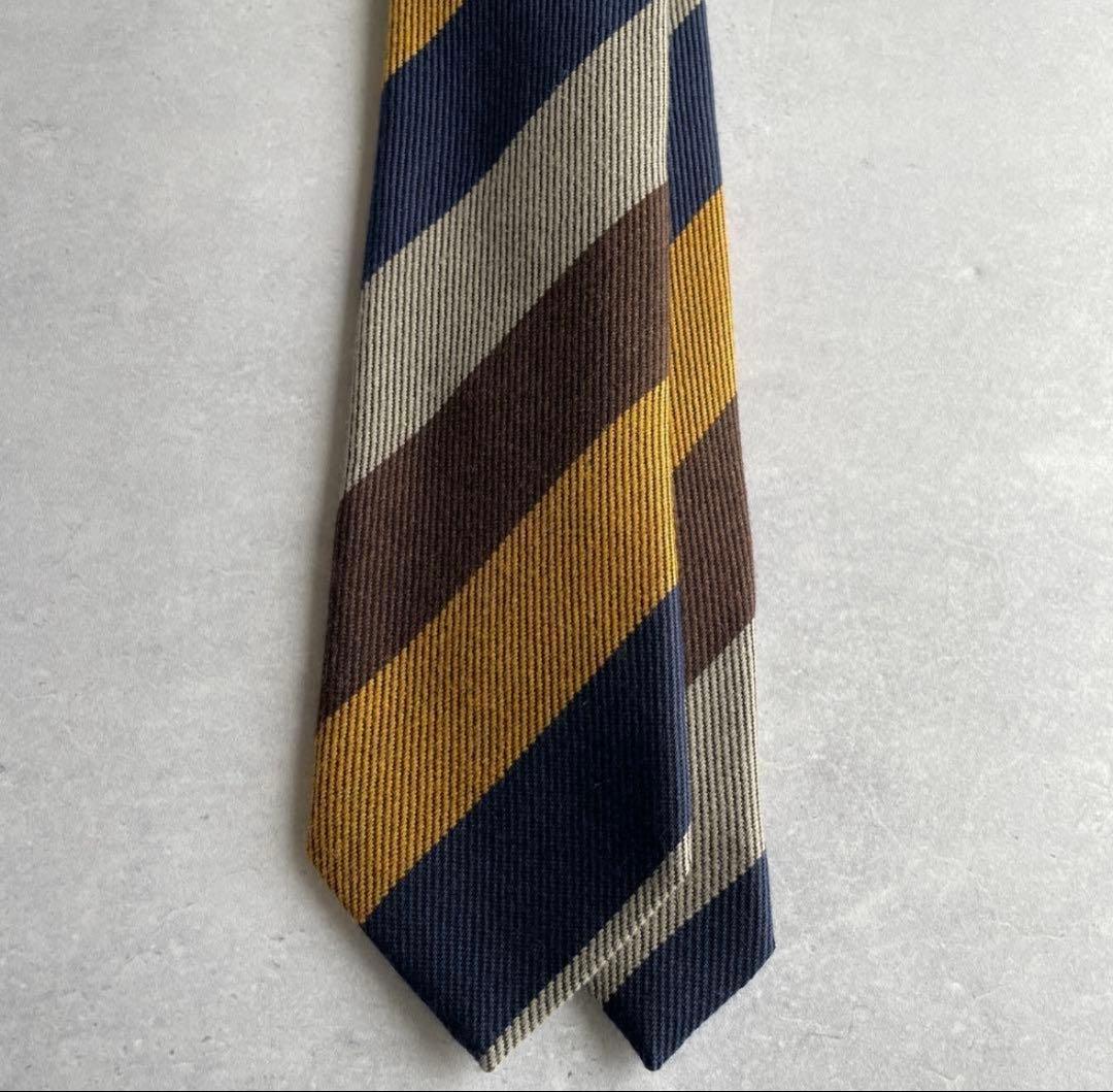 未使用　25年秋冬新作　フランコバッシ　レジメンタルストライプ　イタリア製