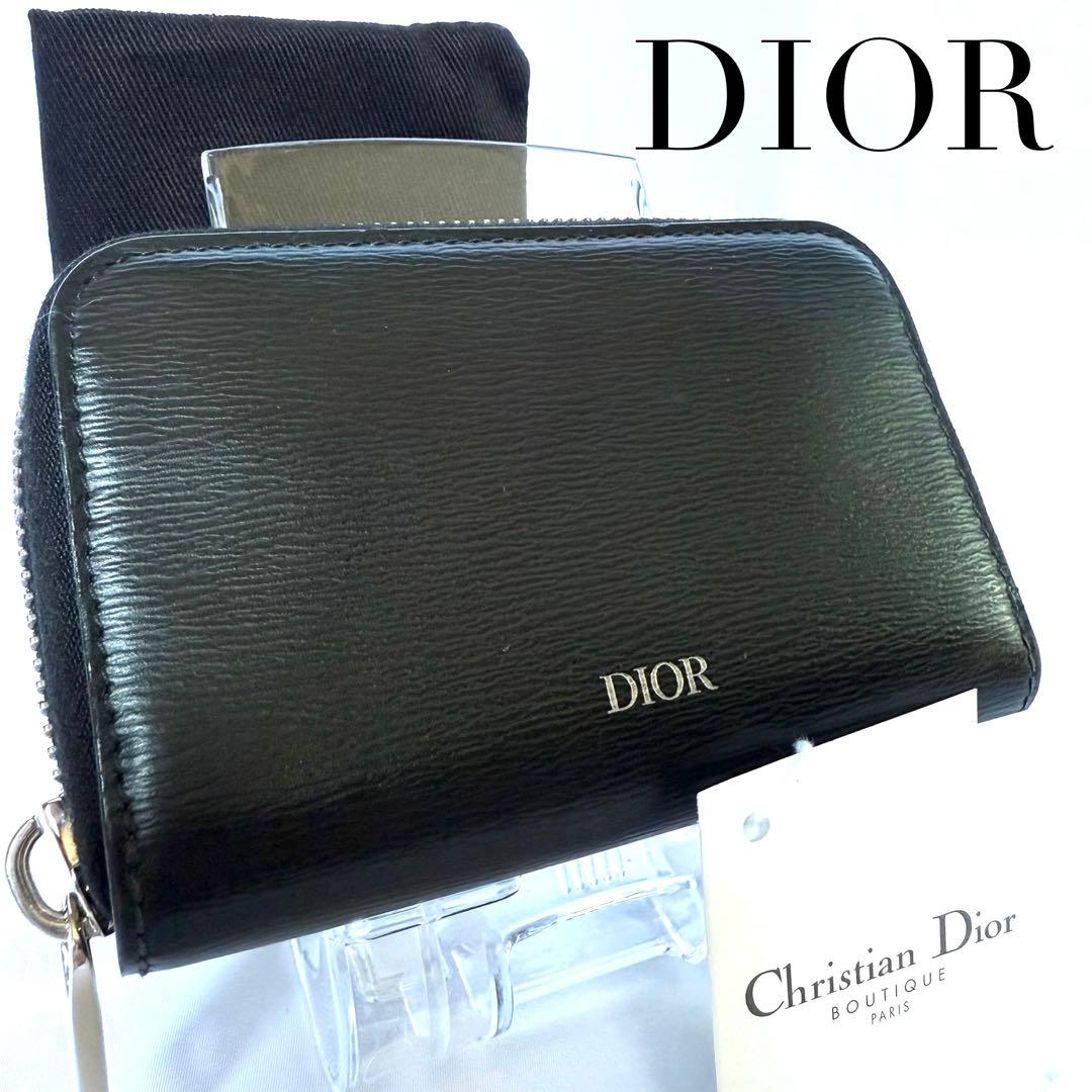 Dior クリスチャン ディオール ラウンドファスナー ケース ブラック