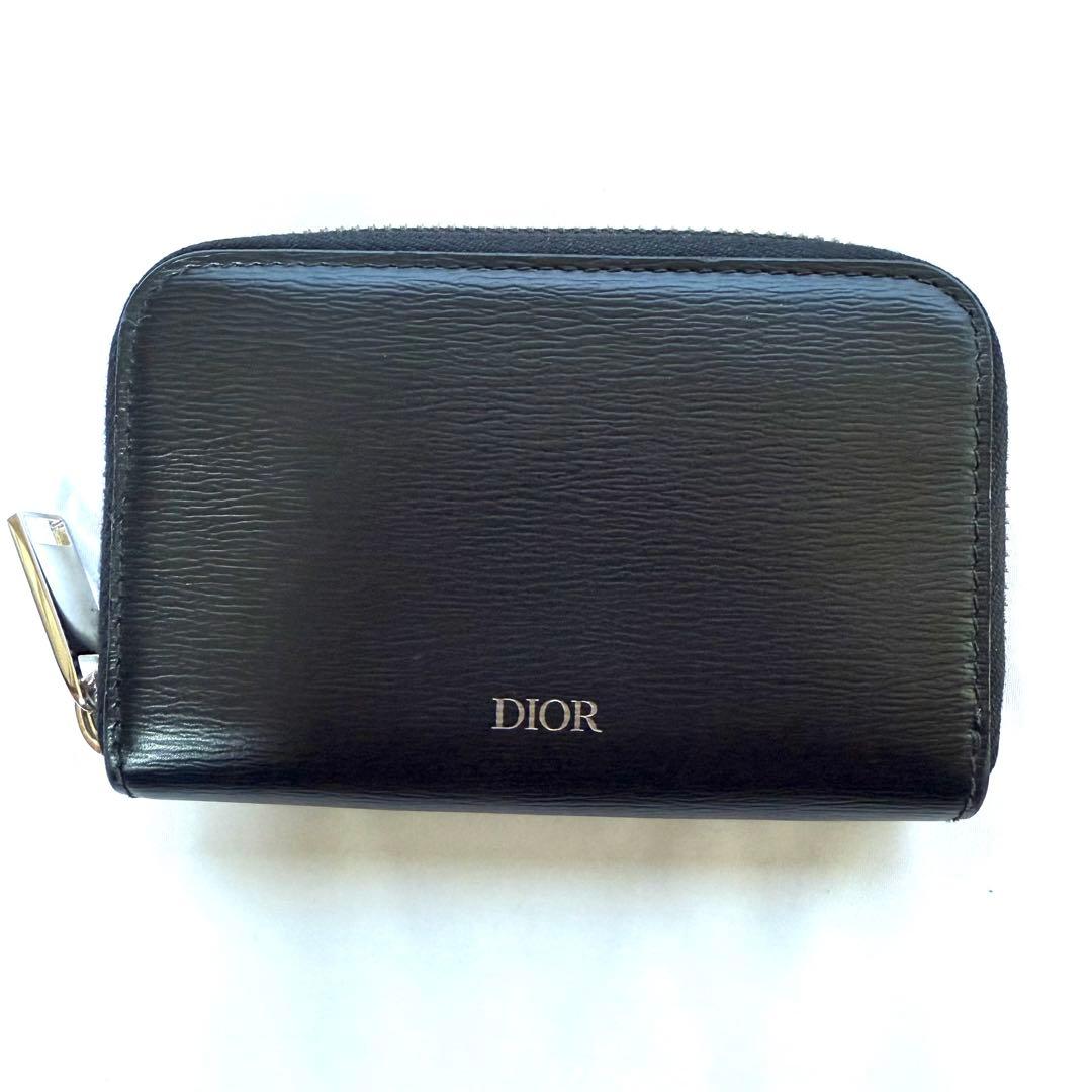 Dior クリスチャン ディオール ラウンドファスナー ケース ブラック