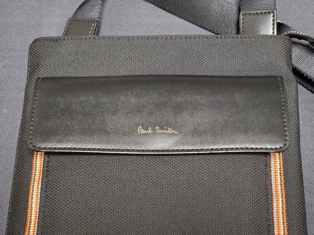 Paul Smith マルチストライプ　ナイロンポケット　ショルダーバッグ