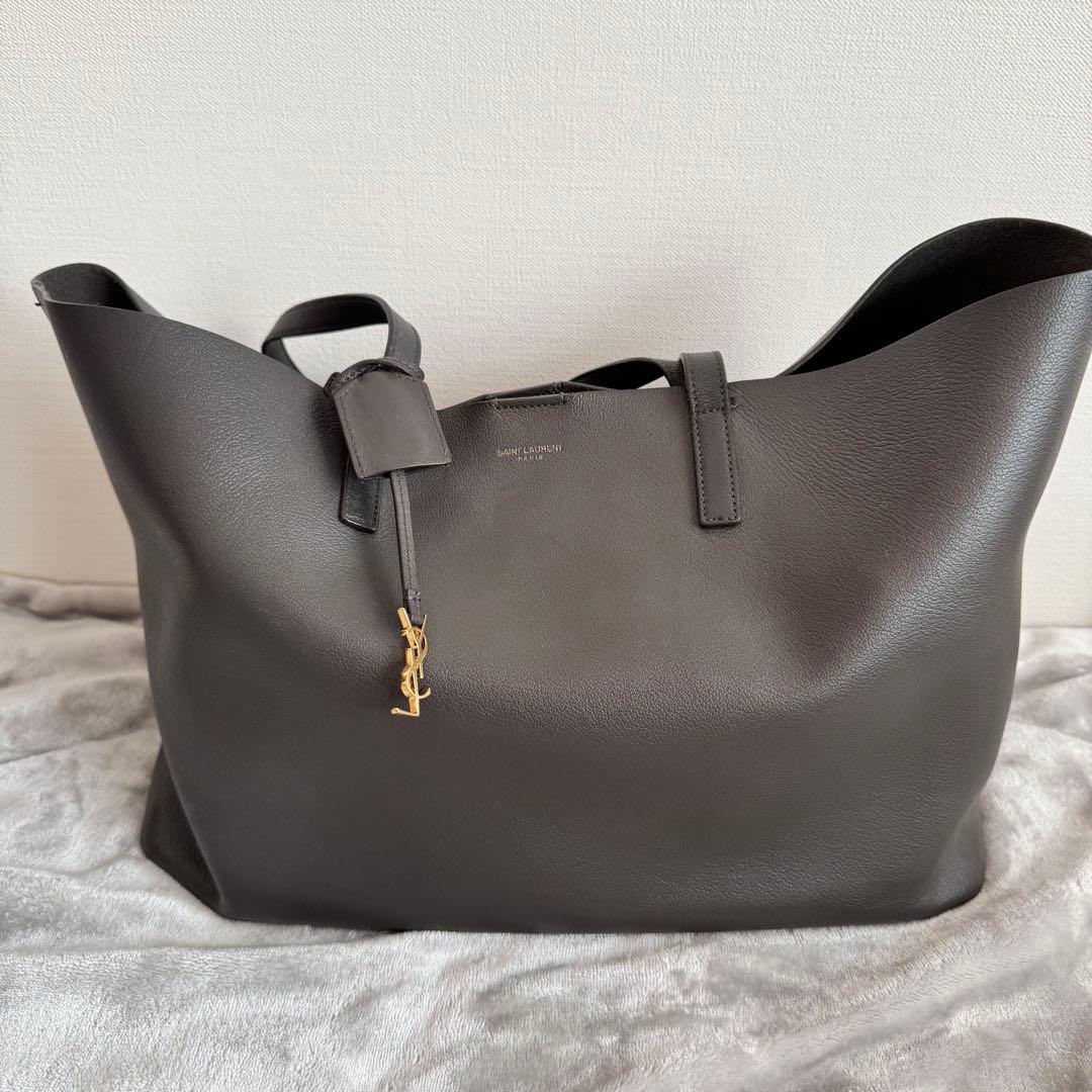 SAINT LAURENT ダークグレー トートバッグ