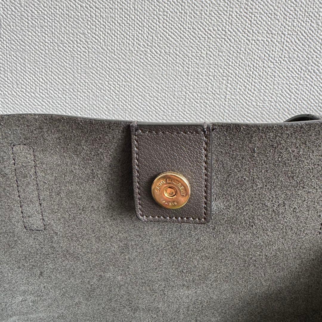 SAINT LAURENT ダークグレー トートバッグ
