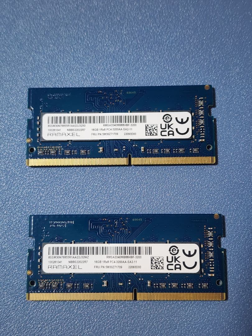 RAMAXEL PC4(DDR4)16GB SO-DIMM メモリー 2枚セット