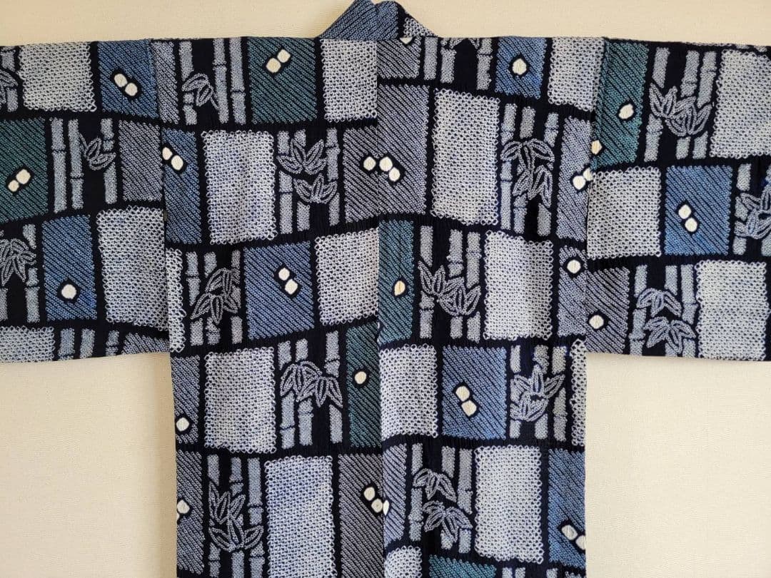 志保　浴衣　有松鳴海絞り　美品