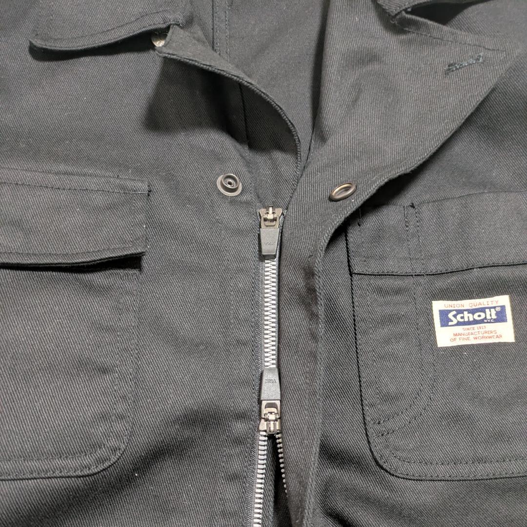【美品】Schott ショット ワークジャンプスーツ つなぎ M 黒