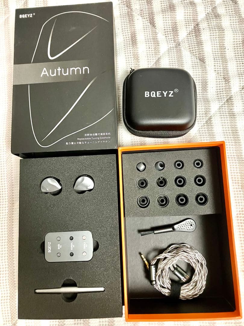 BQEYZ Autumn アッシュグリーン3.5mmリケーブル可能イヤホン