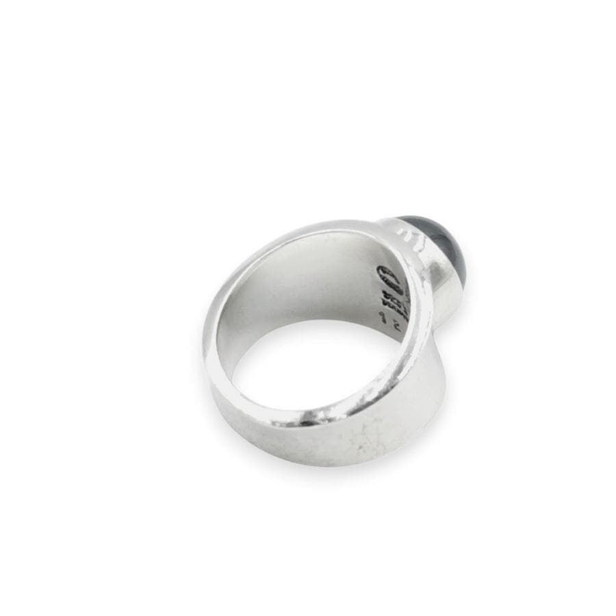 美品 ジョージジェンセン 指輪 ヘマトイト シルバー 8 11-25110748