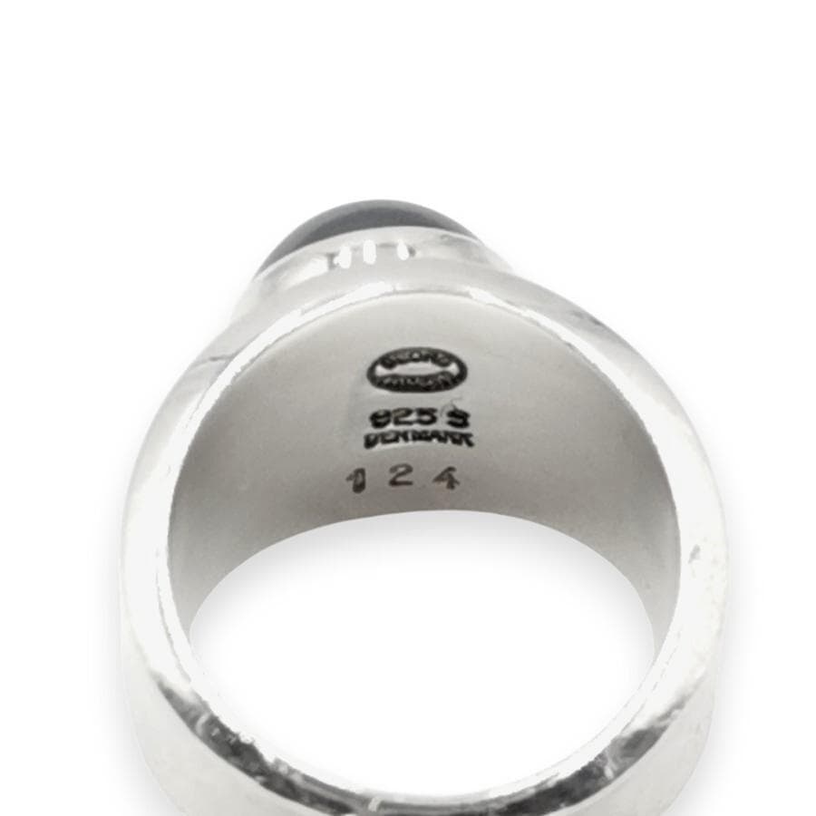 美品 ジョージジェンセン 指輪 ヘマトイト シルバー 8 11-25110748