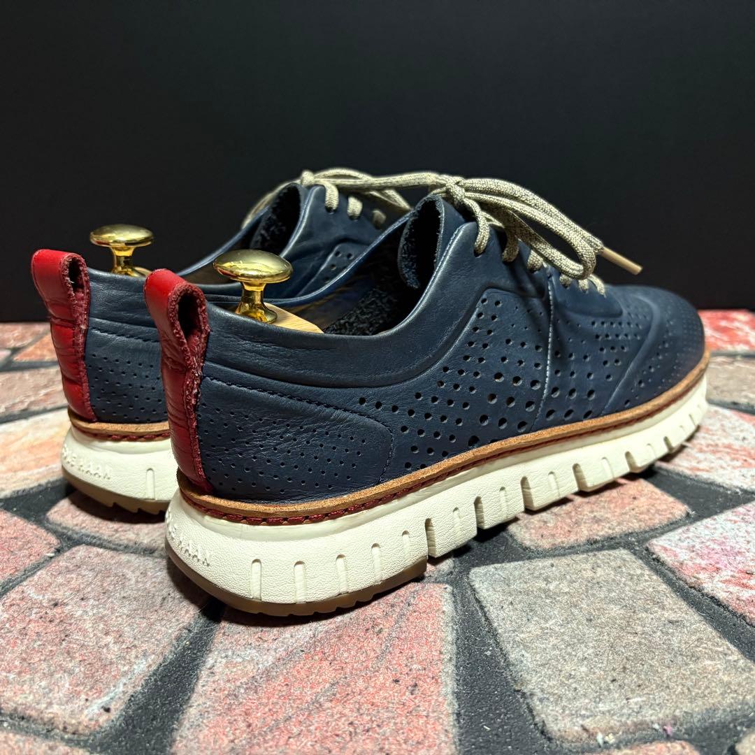 コールハーン　ゼログランド スニーカー パーフォレーション 26cm ネイビー