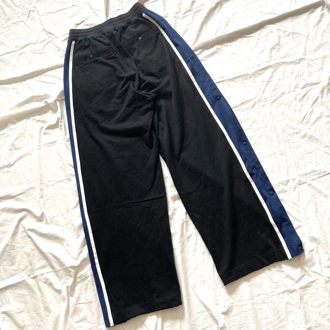 希少　FACETASM　ワイドジャージ　サイドスナップボタン　バギー　黒　4