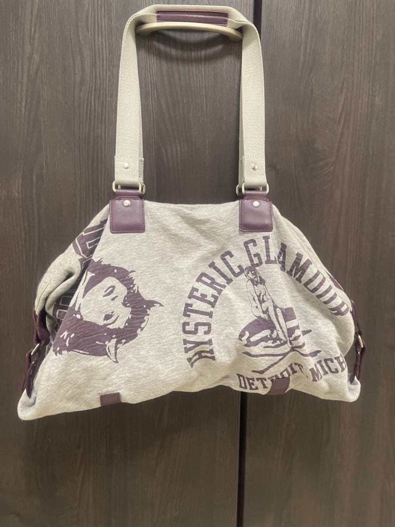 HYSTERIC GLAMOUR バッグ ボストンバッグ 歴代ヒスガール グレー