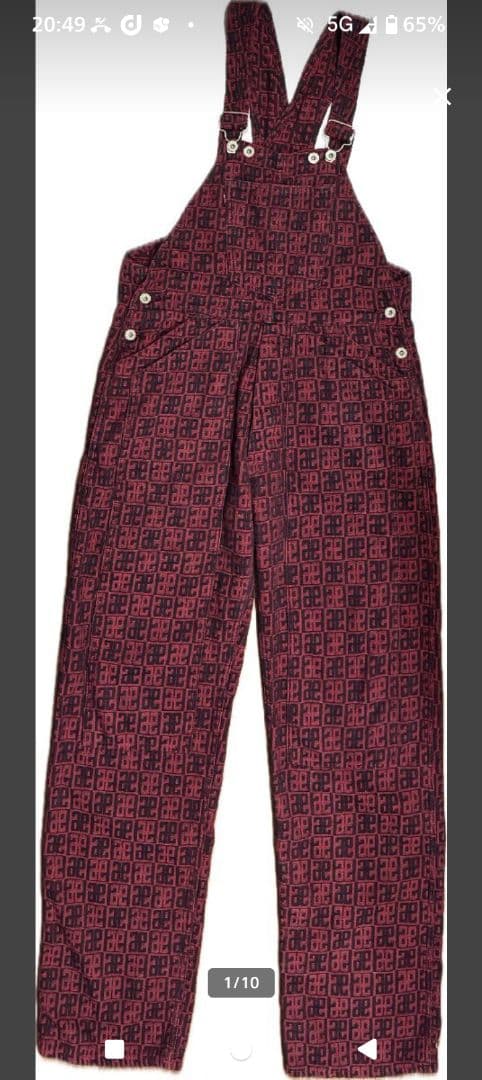 【激レア】EVISU デニム オーバーオール つなぎ 30×35