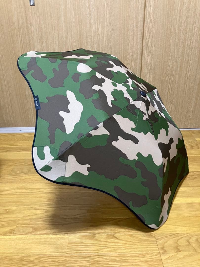 BLUNT XS_METORO 迷彩柄 折りたたみ傘 ジャンプ傘 収納ケース付き