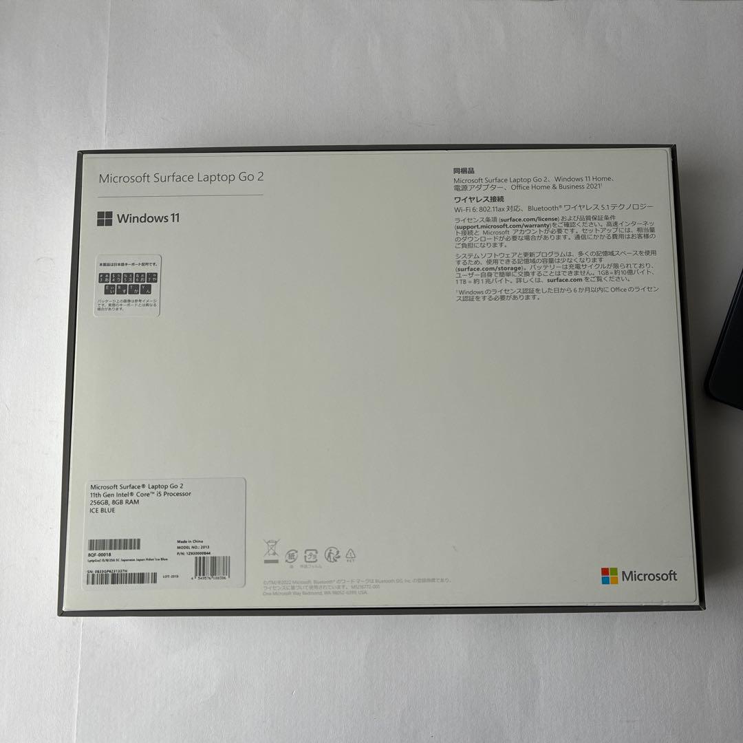 ⭐️極美品⭐️Surface Laptop Go 2 第11世代 i5/8GB
