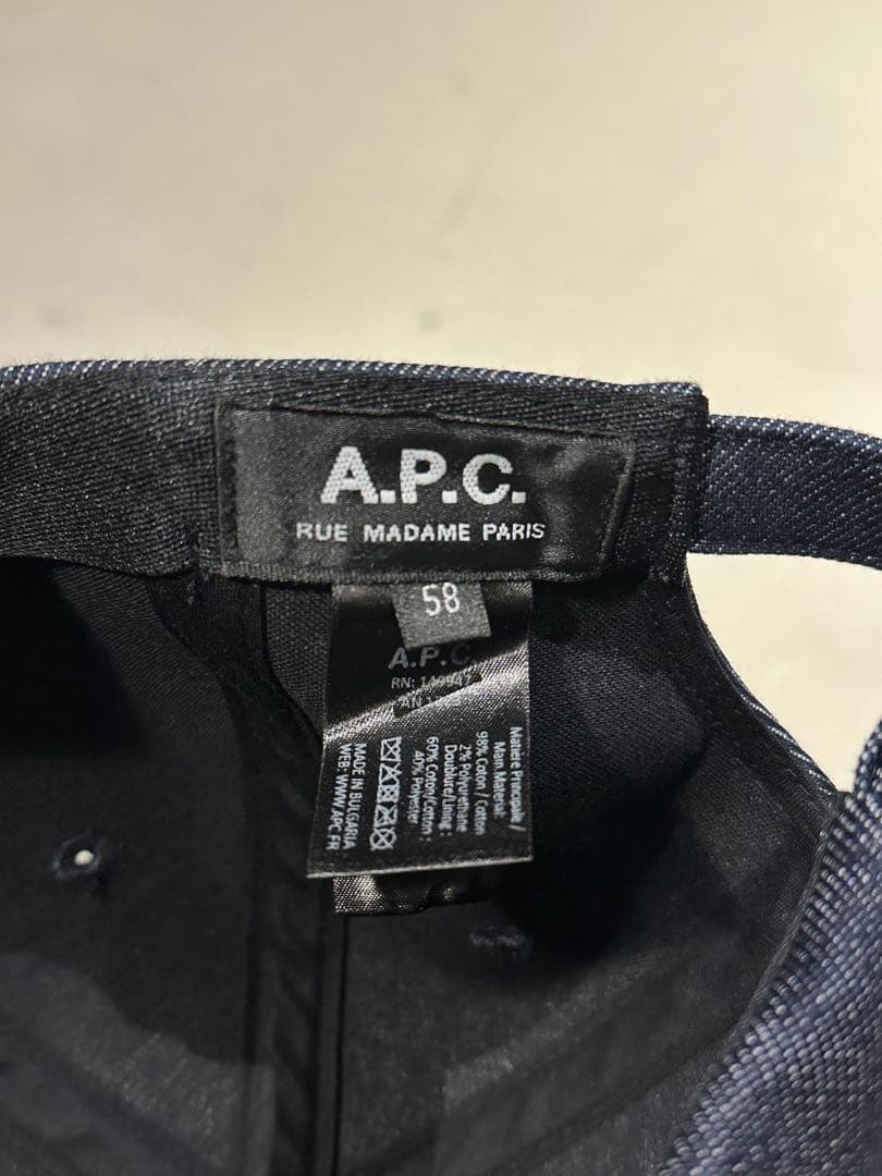 APC デニムキャップ