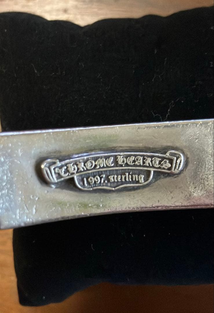 クロムハーツ フローラルクロスIDブレスレットクラシックチェーンシルバー 925