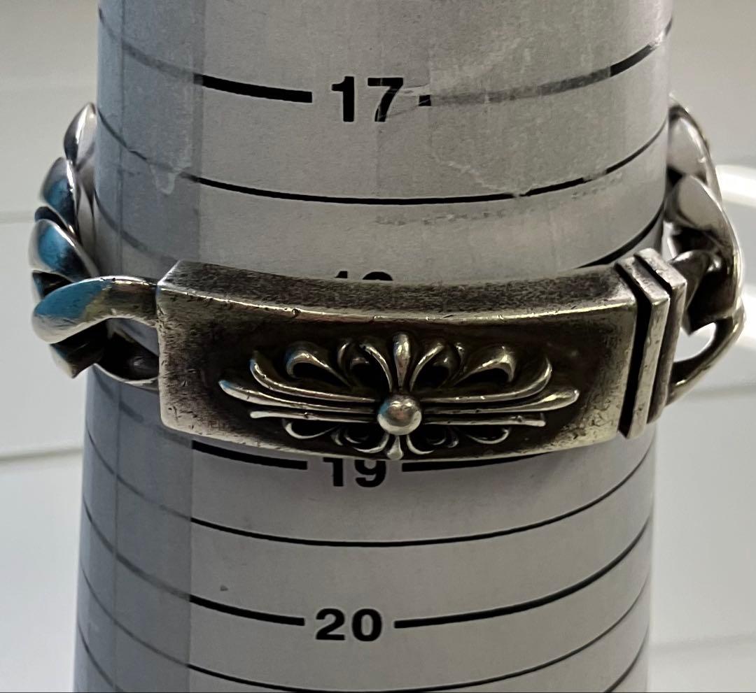 クロムハーツ フローラルクロスIDブレスレットクラシックチェーンシルバー 925