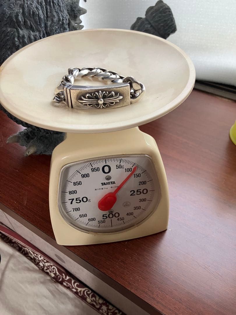 クロムハーツ フローラルクロスIDブレスレットクラシックチェーンシルバー 925