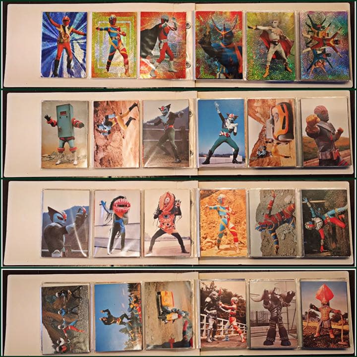 変身ヒーロースナックアルバムと70枚カード