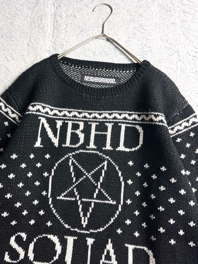 【NEIGHBORHOOD】ネイバーフット ジャガードニット 五芒星柄セーター
