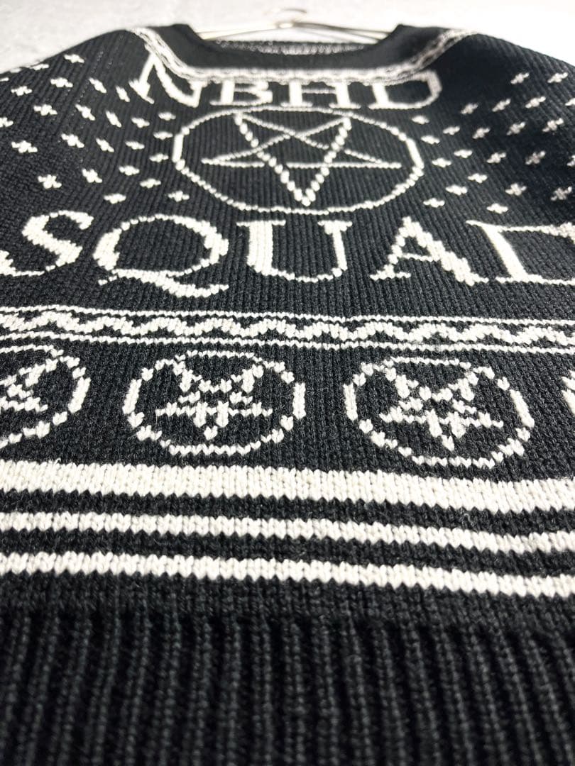 【NEIGHBORHOOD】ネイバーフット ジャガードニット 五芒星柄セーター