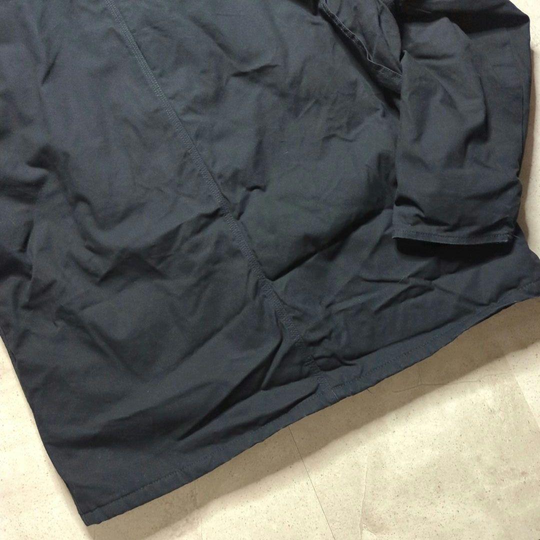 BERNEダックデトロイトジャケットXL 企業刺繍ロゴ中綿フェードブラック