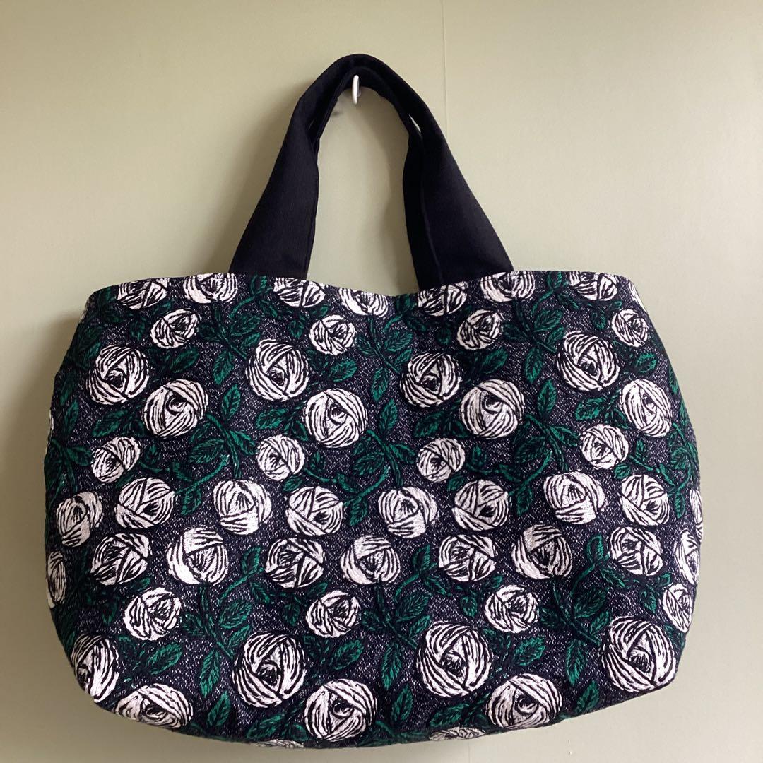 ミナペルホネン最新rosy navyトートバッグ ハンドメイド