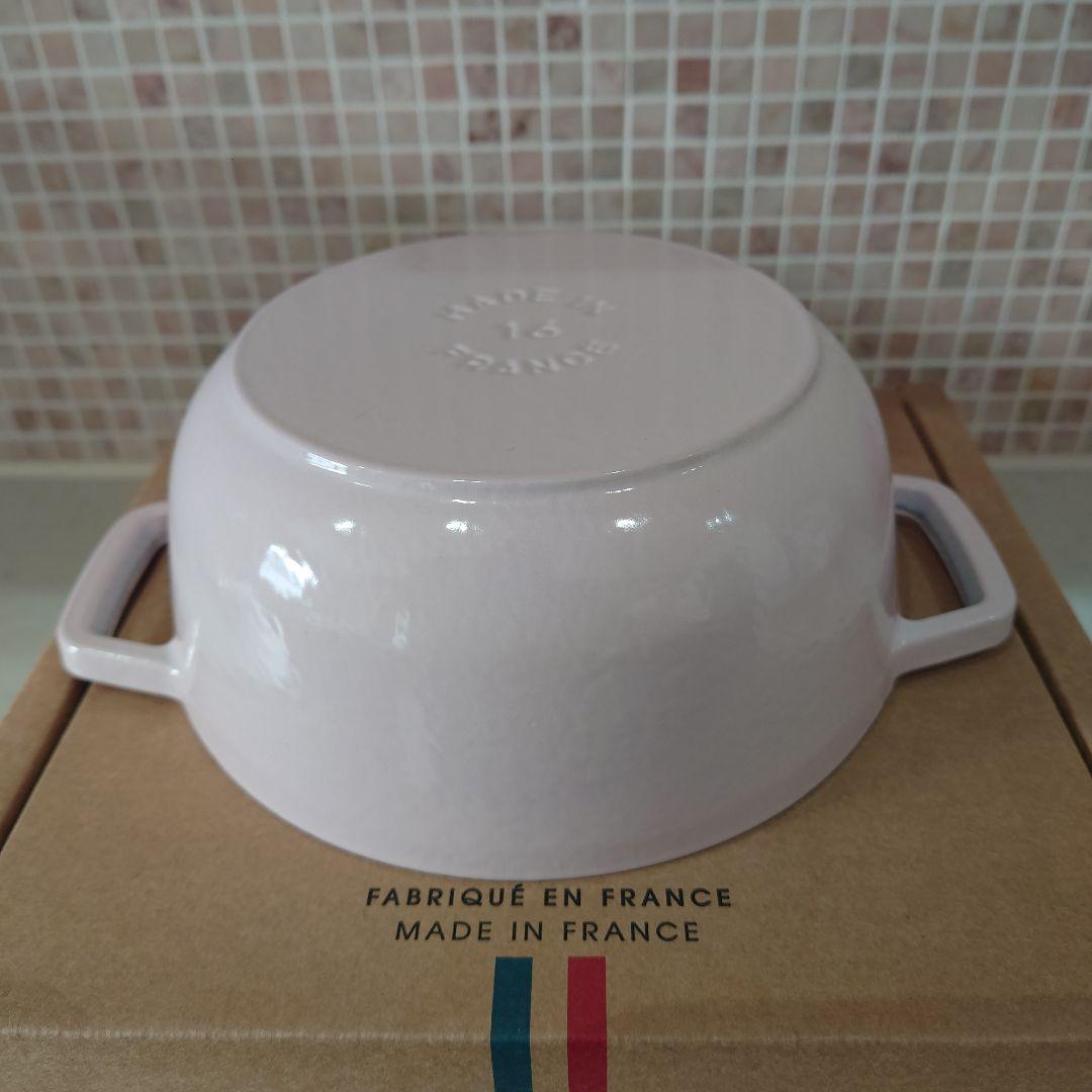 【新品未使用】STAUB ストウブ　Wa-NABE Sマーガレット　ソルベローズ