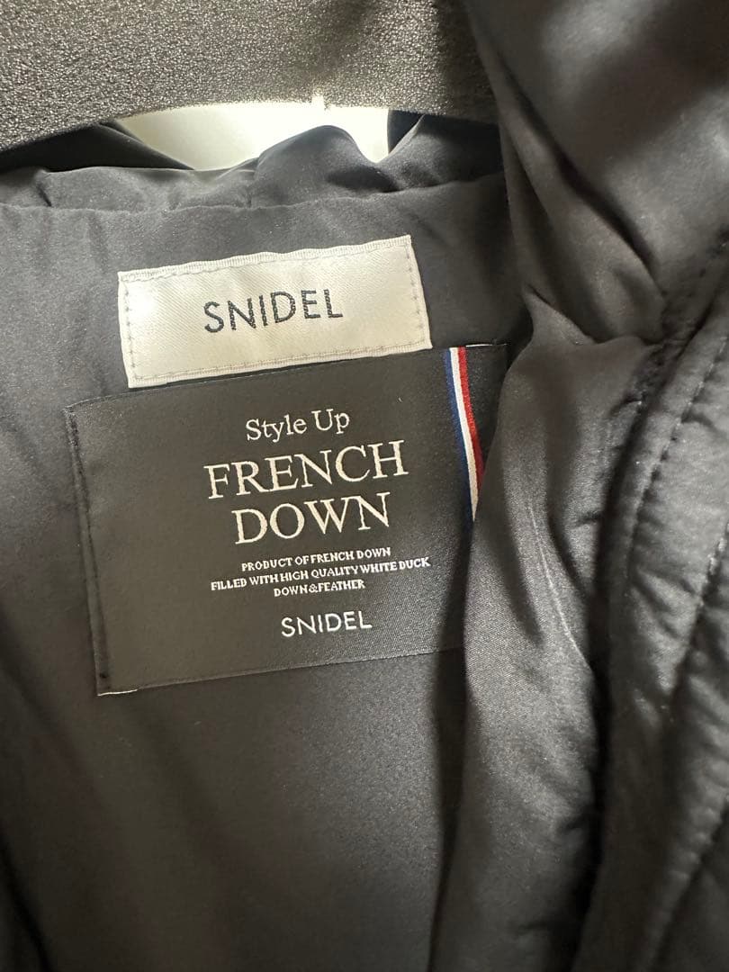 今期SNIDEL ブラック ロングダウンジャケット
