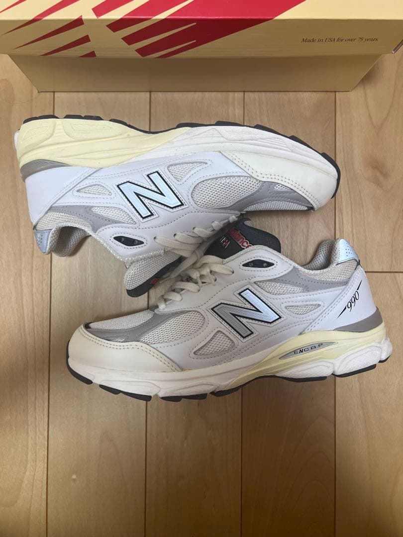 靴 new balance M990 V3 sea salt AL3
