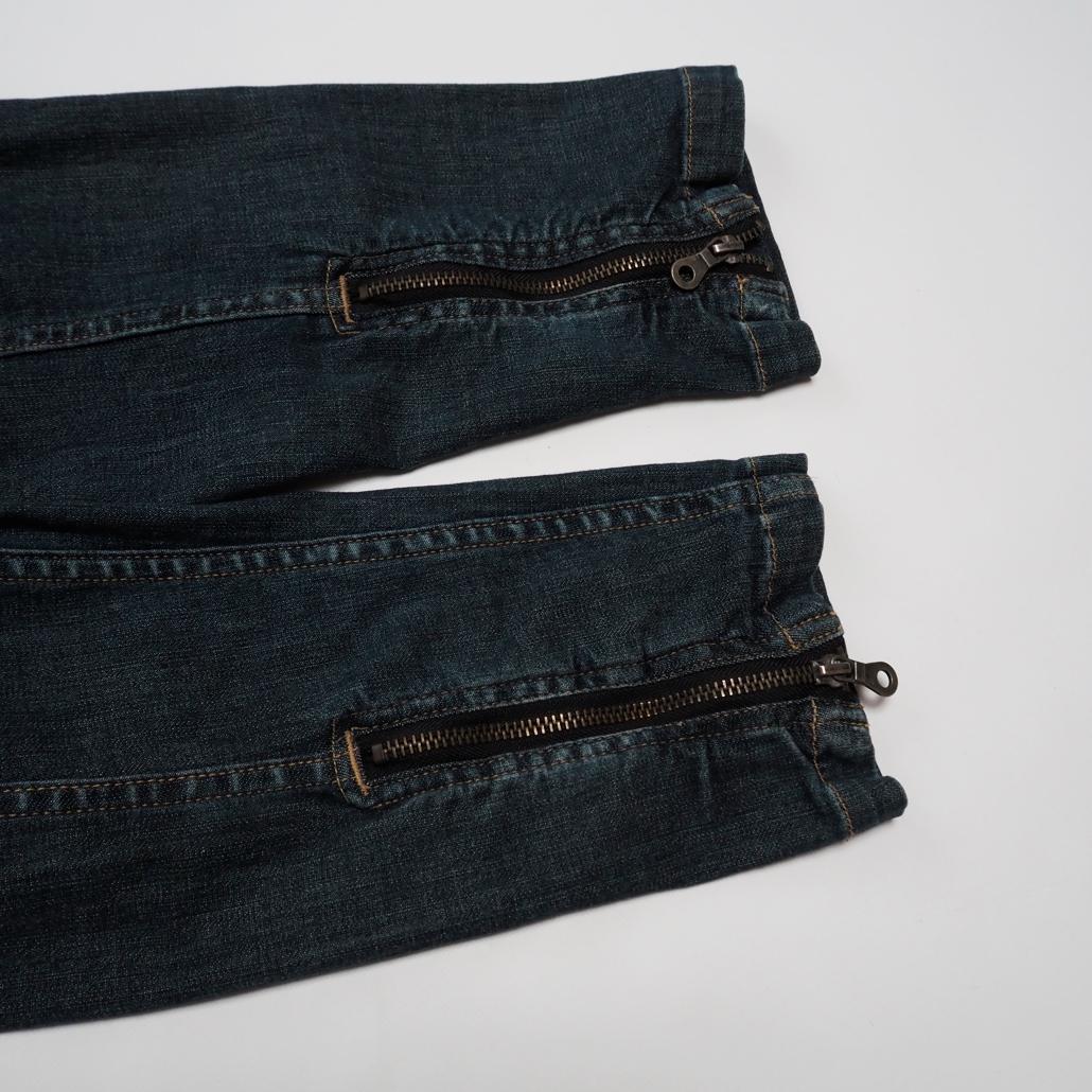 PPFM ARCHIVE Y2K スカル刺繍ボンテージデニムつなぎ 00s L