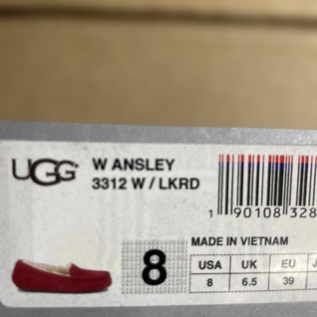 UGG W Ansley レッド モカシン