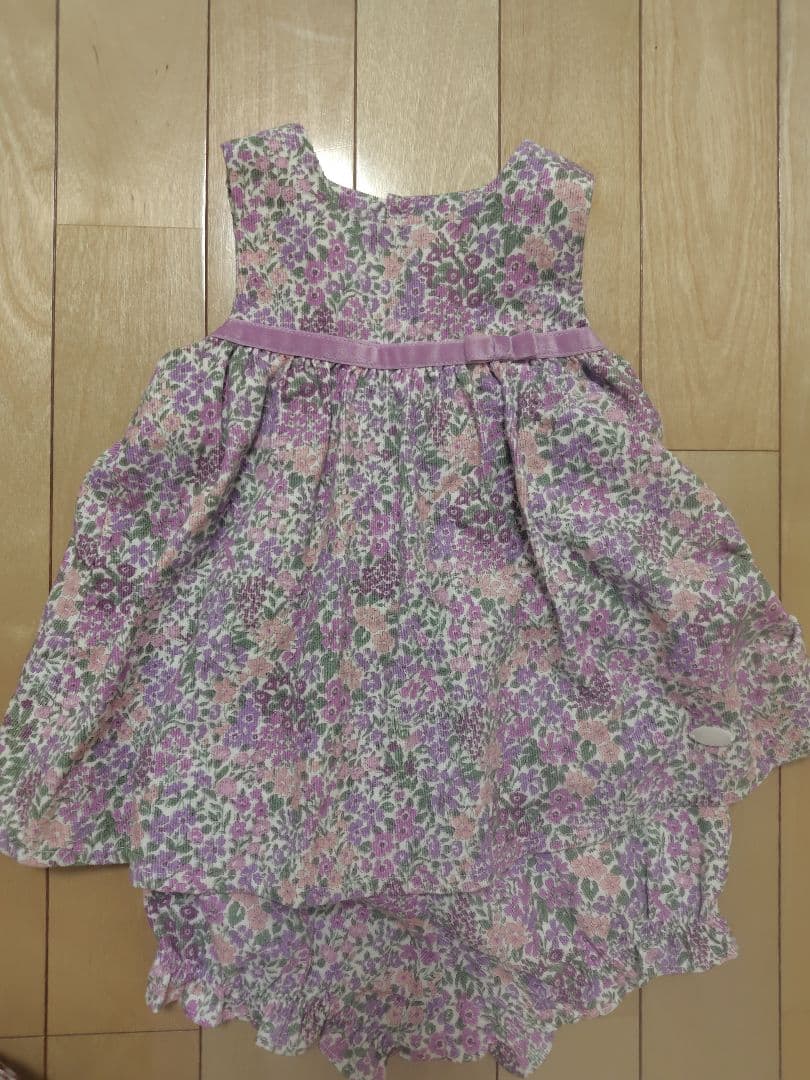 タルティーヌエショコラ　花柄ワンピース 美品　70〜80