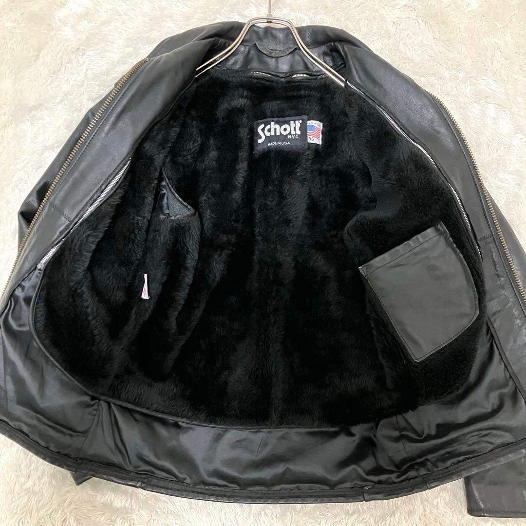 が*ー様 希少 美品 レア品番 ATV101 schott ライダース 36 M