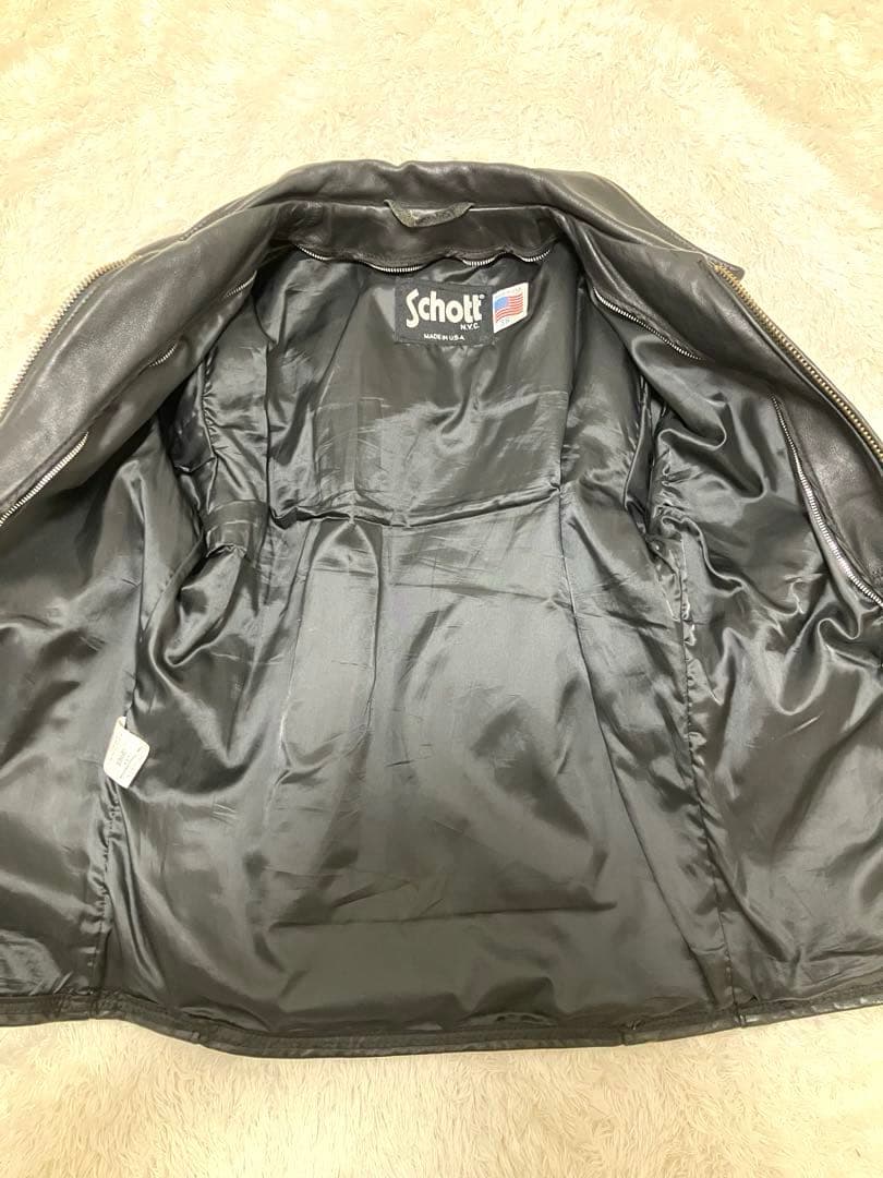 が*ー様 希少 美品 レア品番 ATV101 schott ライダース 36 M