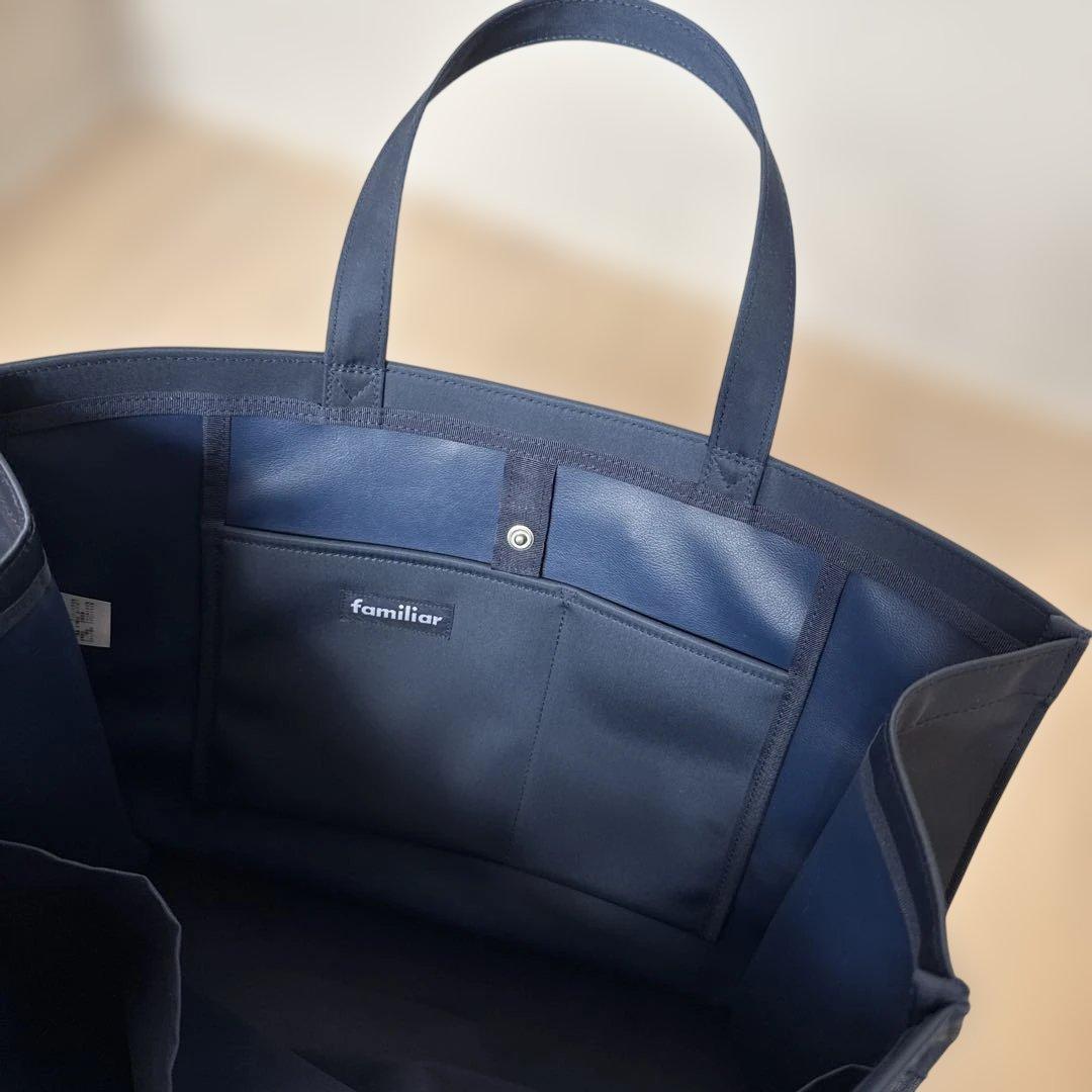 【美品】ファミリア　お受験バッグ　濃紺