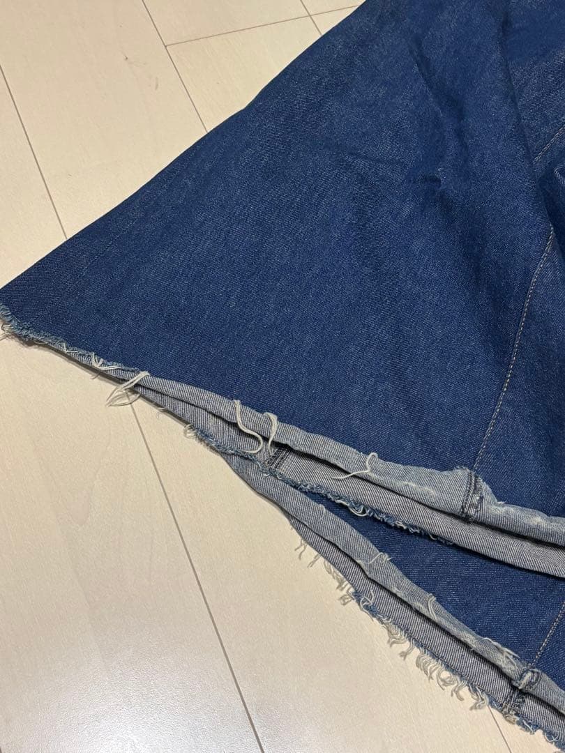 MM⑥ スーパーワイドカットオフデニム BL #40
