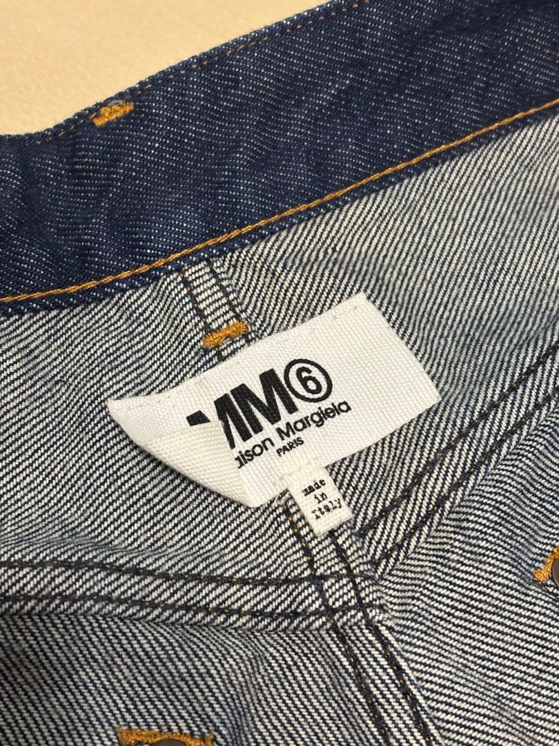 MM⑥ スーパーワイドカットオフデニム BL #40