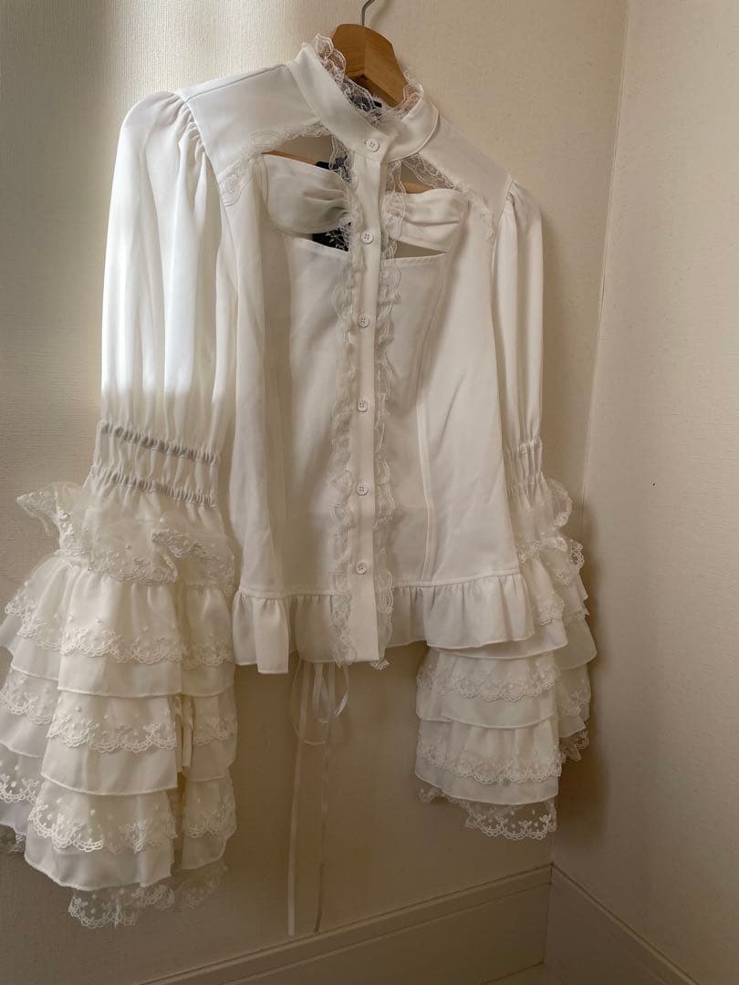 QOOZA IMVAL Princess Sleeve Blouse 白