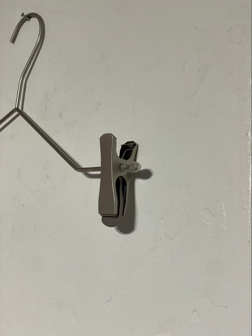 【15本セット】スチール製 パンツハンガー クリップ シルバー 古着屋 まとめ売