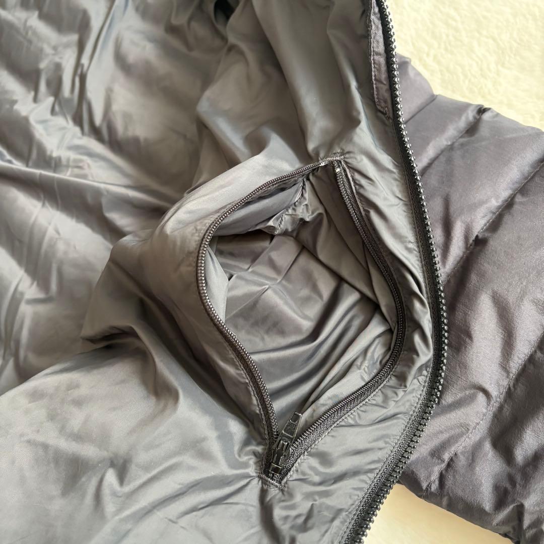 【美品✨】DANTON ダウンジャケット フーディ ブラック ライト フード