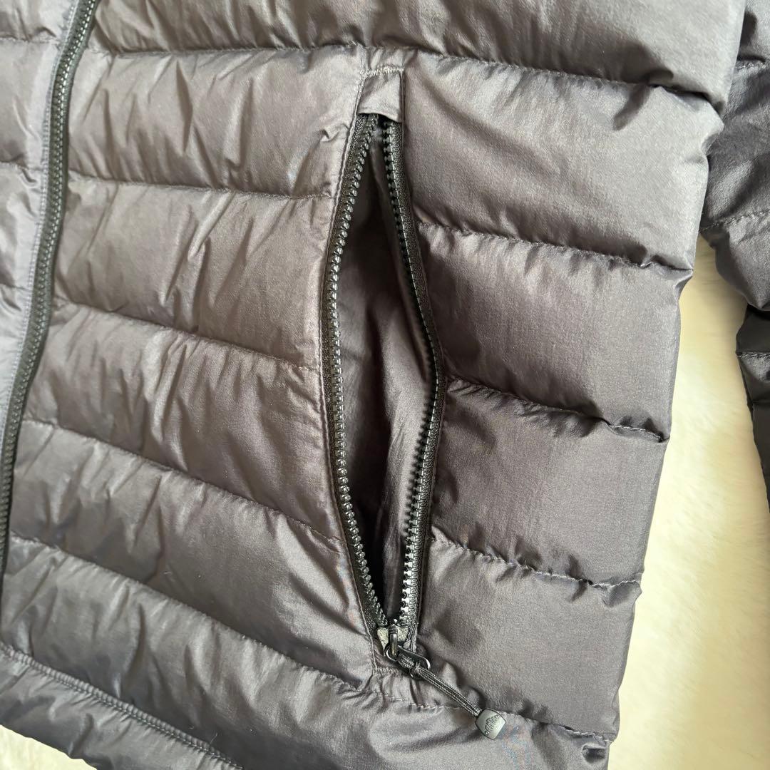 【美品✨】DANTON ダウンジャケット フーディ ブラック ライト フード