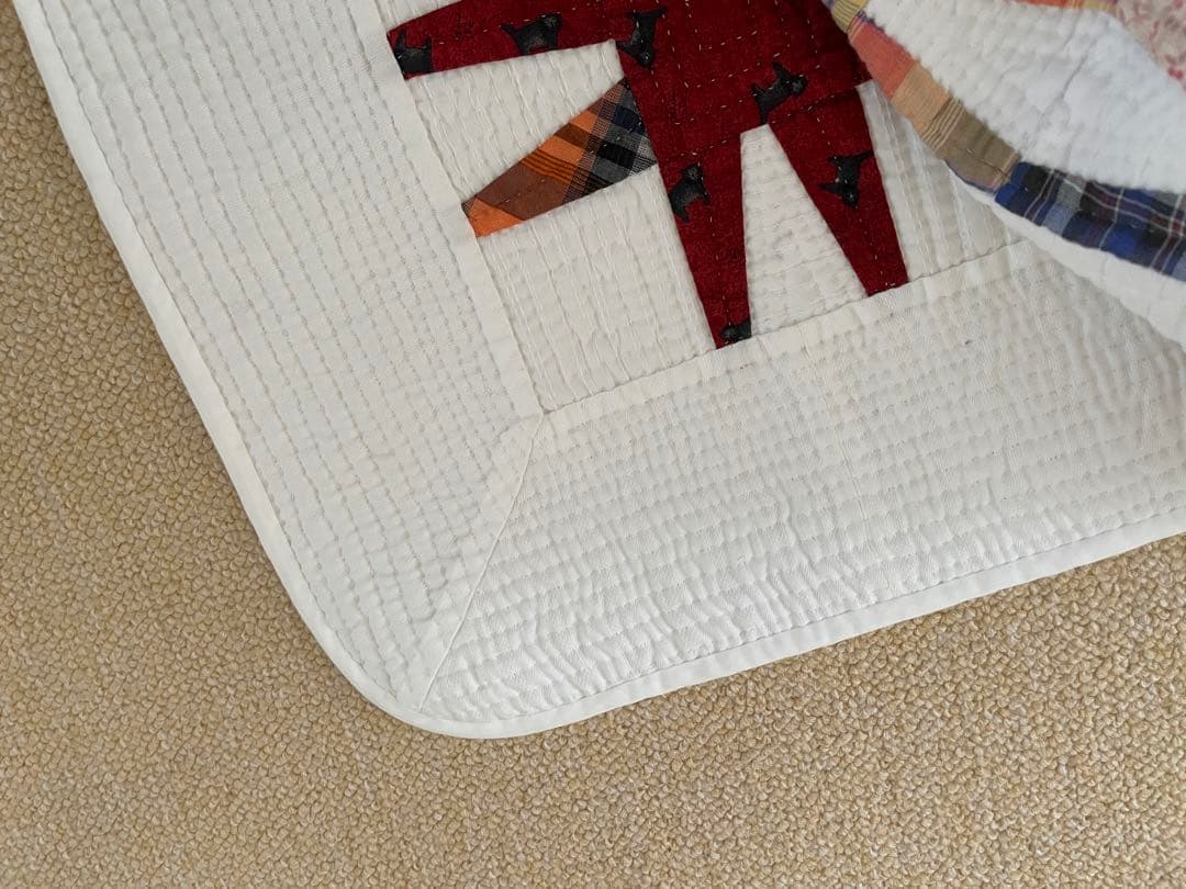 ハンドメイド パッチワーク 大判 /ベッドカバー /マルチカバー/コタツカバー